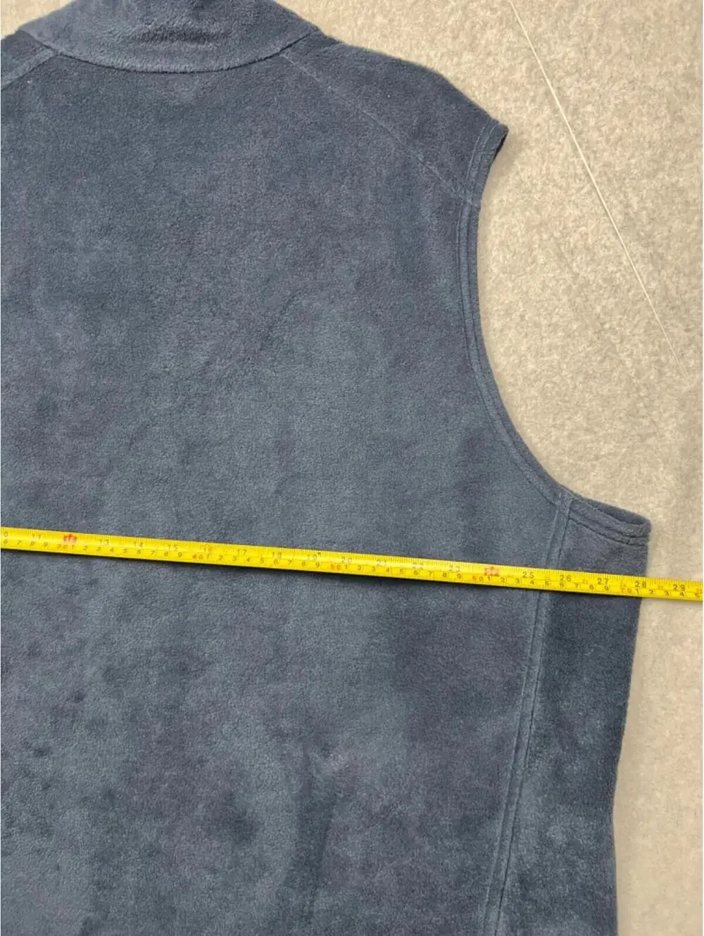 Columbia Mens Full Zip Fleece Vest 3X Casual Classic Sleeveless Blue Outdoor